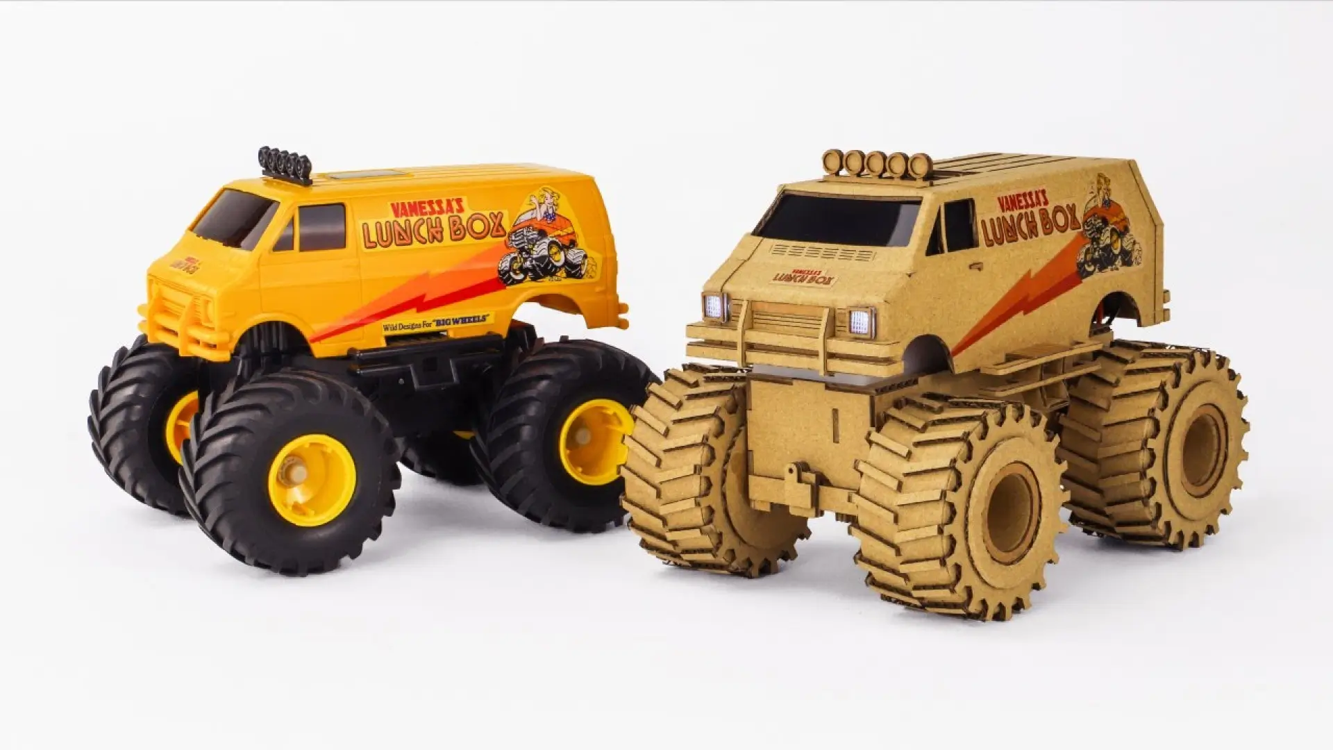 آموزش ساخت اسباب بازی ماشین آفرودی ، به روش ساخت کاردستی با مقوا دورریختنی