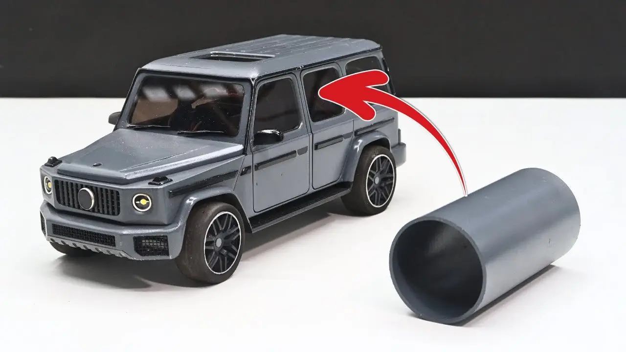 ساخت ماشین کنترلی مرسدس بنز G Wagon با لوله PVC