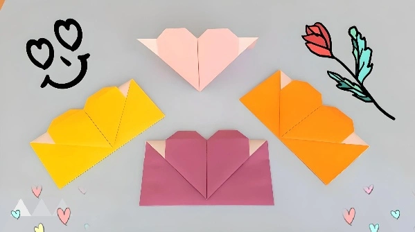 آموزش ساخت پاکت کاغذی زیبا با تکنیک اوریگامی آسان