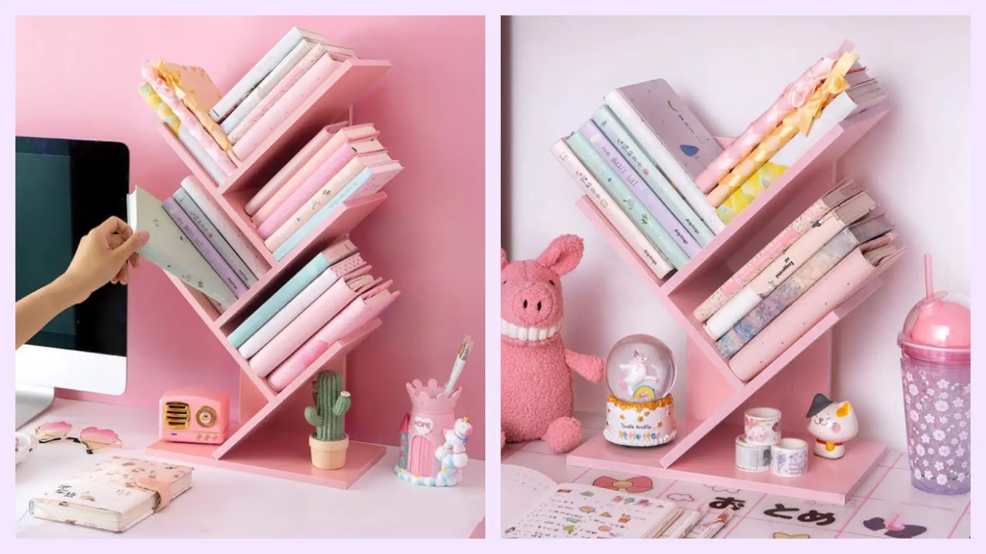 آموزش ساخت کاردستی قفسه کتاب رومیزی با استفاده از مقوا دور ریختنی و بازیافتی