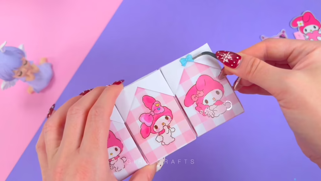 ایده جدید و خلاقانه برای ساخت کاردستی جامدادی رومیزی کیوت و فانتزی دخترانه با کاغذ در خانه