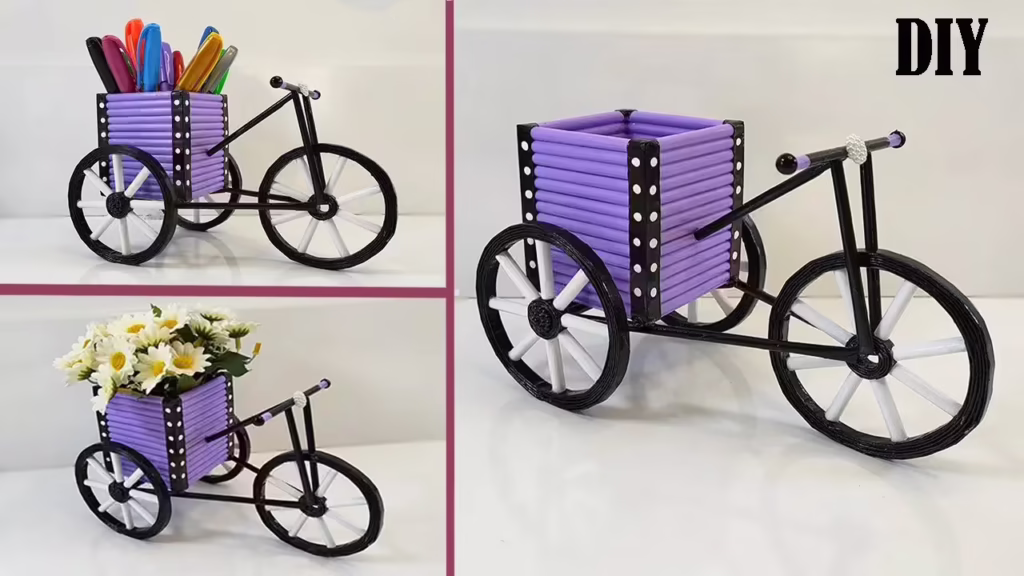 ایده خلاقانه برای ساخت کاردستی جامدادی رومیزی زیبا و کیوت که فقط با استفاده از کاغذ باطله و دورریختنی در خانه قابل ساختن هست و میشه به عنوان یک دکوری شیک هم ازش استفاده کرد.