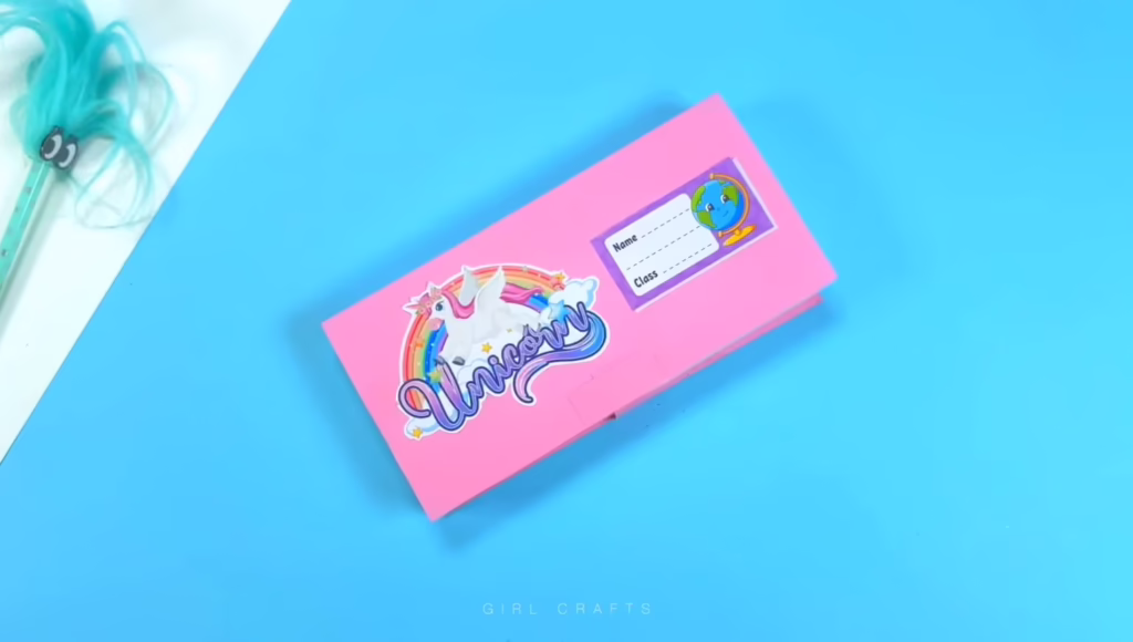 ایده آسان و خلاقانه برای ساخت کاردستی ساده جامدادی زیبا با استفاده از کاغذ و مقوا در خانه