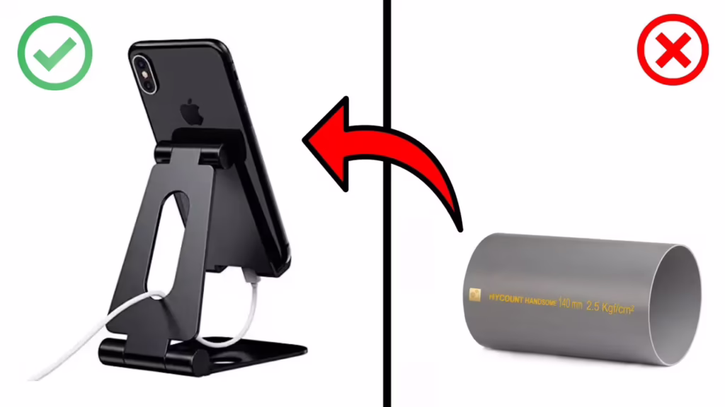 ایده خلاقانه و جدید برای ساخت کاردستی هولدر موبایل با لوله PVC در خانه