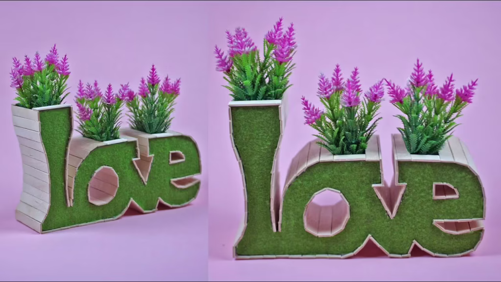 ایده خلاقانه ساخت کاردستی کادو مخصوص ولنتاین در خانه با استفاده از چوب بستنی ساده