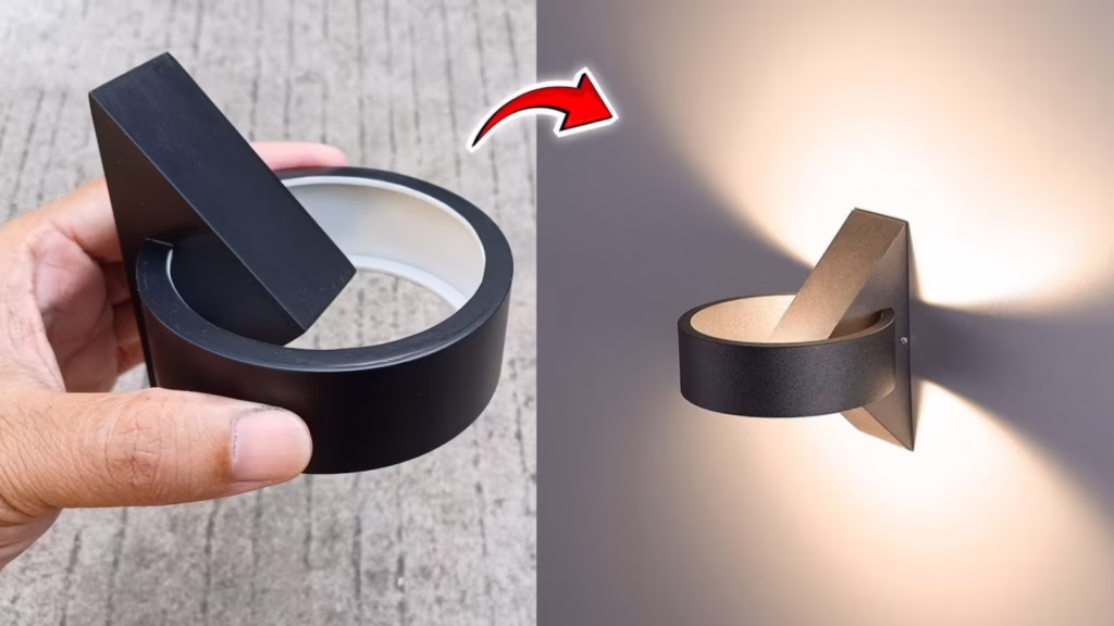 آموزش ساخت چراغ دیواری مدرن و شیک با استفاده از لوله پی وی سی در خانه