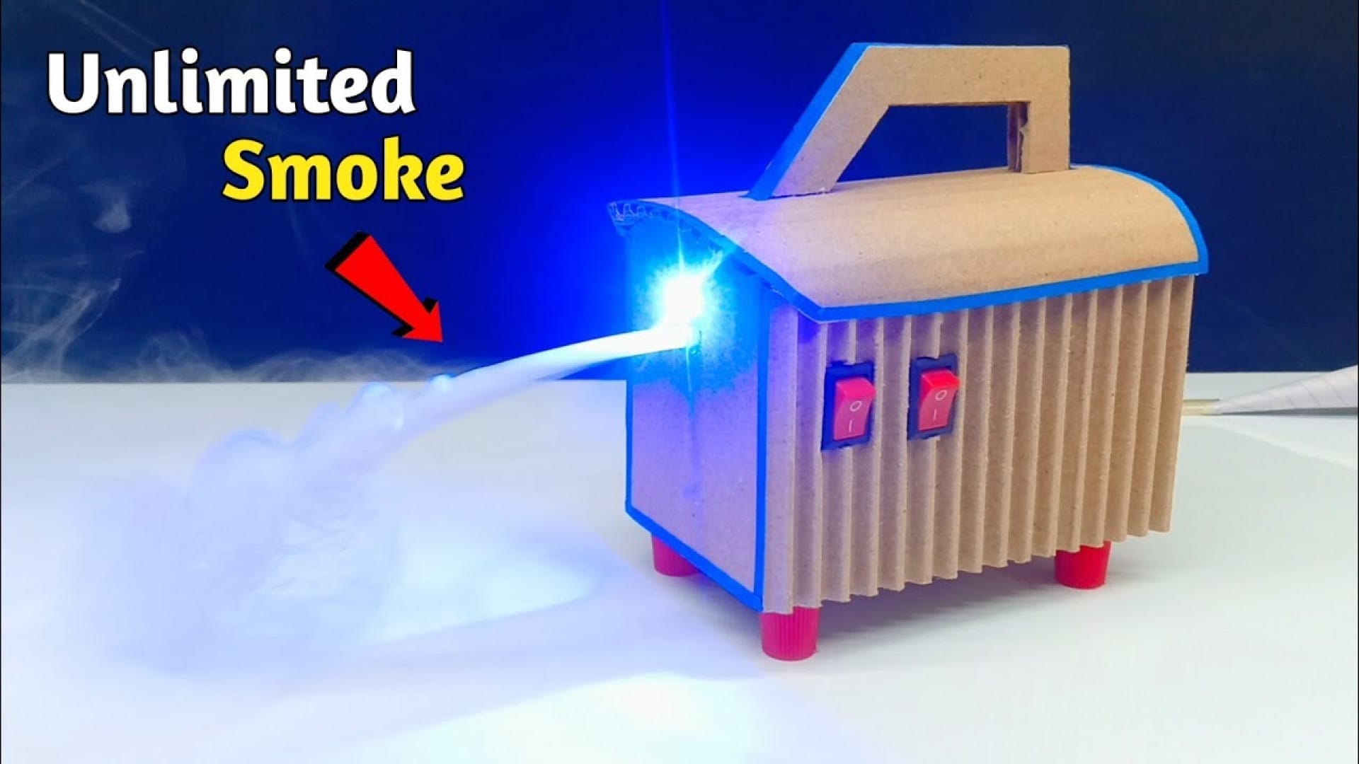 ایده خلاقانه برای ساخت دستگاه دود ساز با مقوا دور ریختنی در خانه