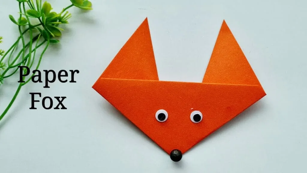 آموزش ساخت کاردستی روباه با کاغذ رنگی