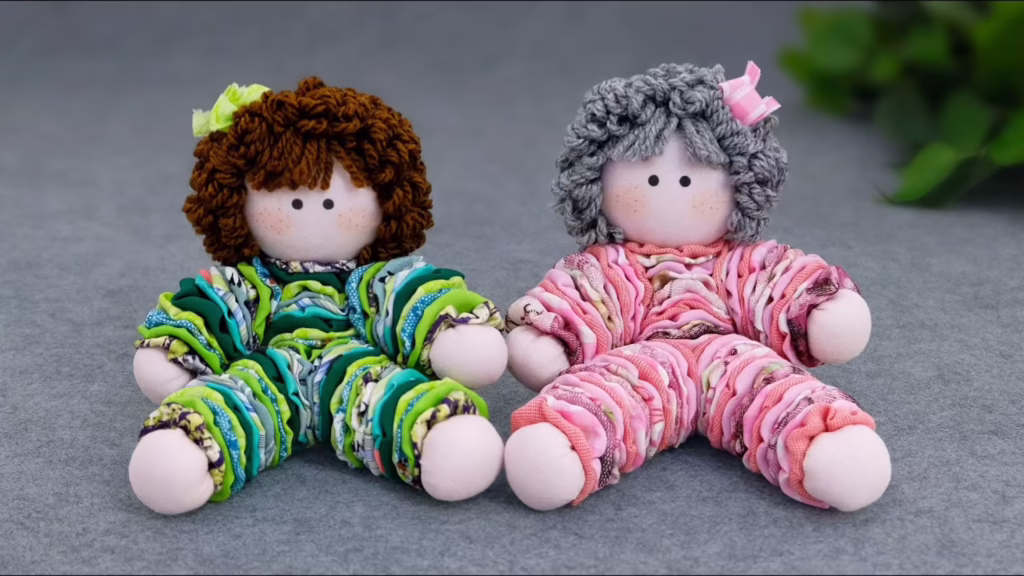 آموزش ایده جدید و خلاقانه برای دوخت عروسک دختر کیوت در خانه