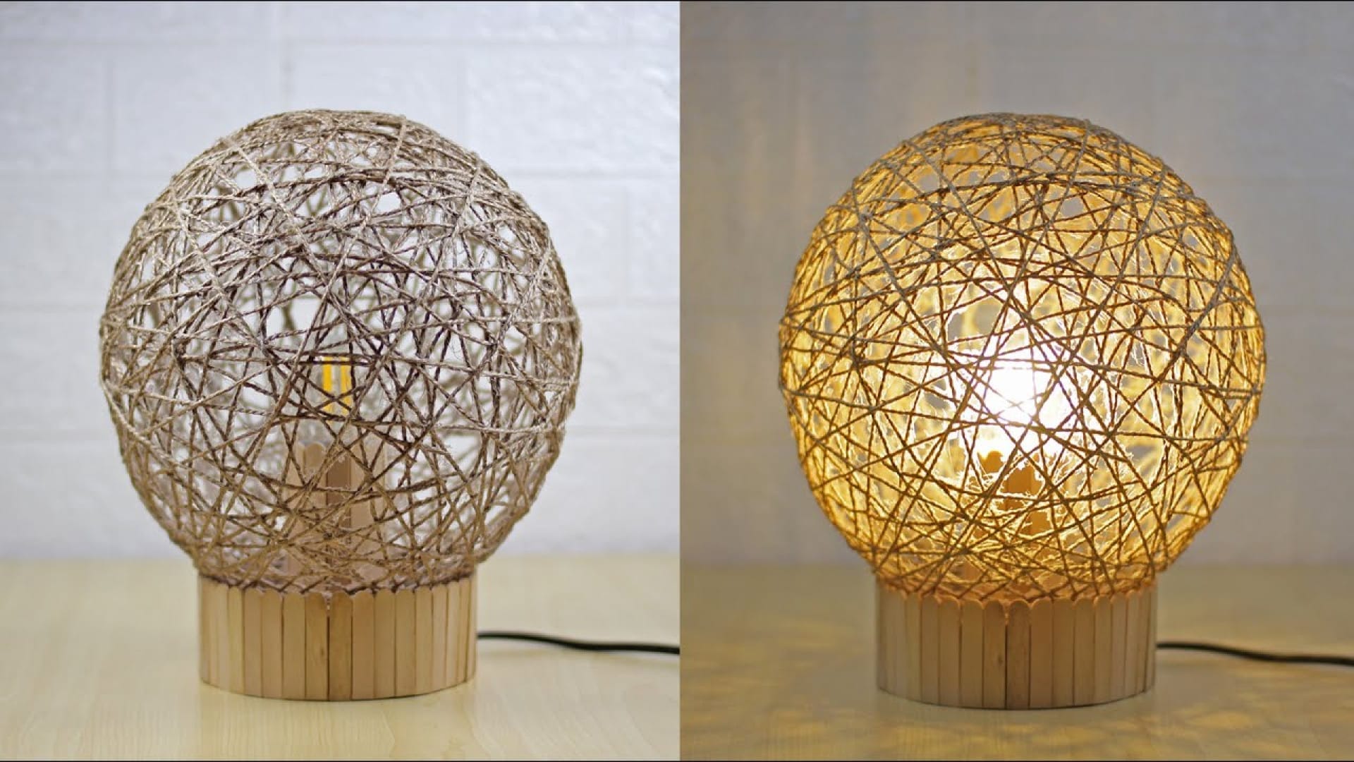 آموزش ساخت کاردستی چراغ رومیزی زیبا و خلاقانه با یک ایده خلاقانه ساخت کاردستی با بادکنک