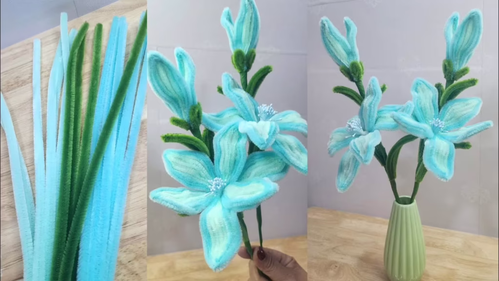 ایده جدید و خلاقانه برای ساخت کاردستی گل مصنوعی زیبا و کیوت با استفاده از Pipe Cleaner