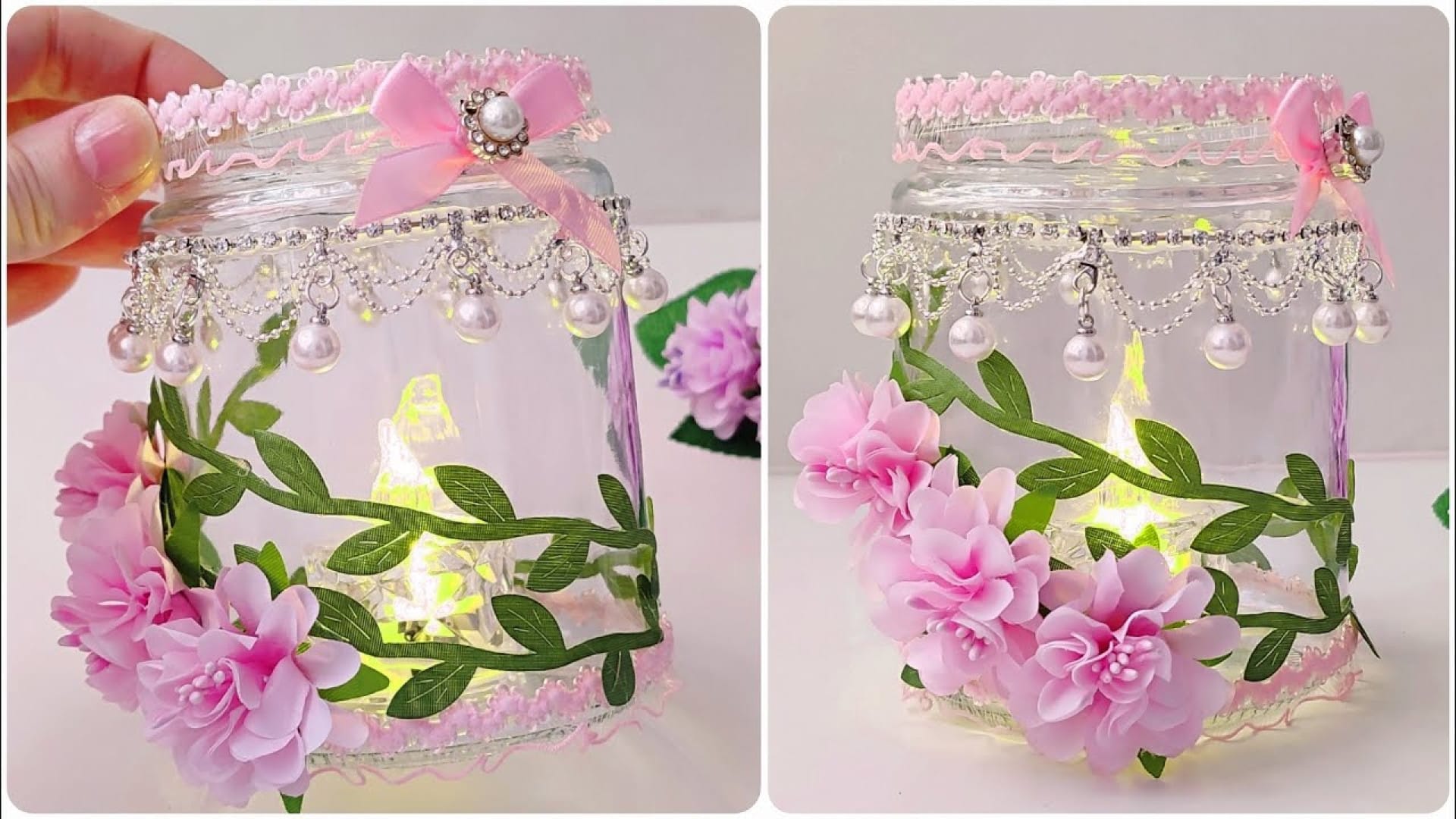 ایده جدید و خلاقانه برای ساخت دکوری زیبا با شیشه رب گوجه فرنگی یا ترشی در خانه