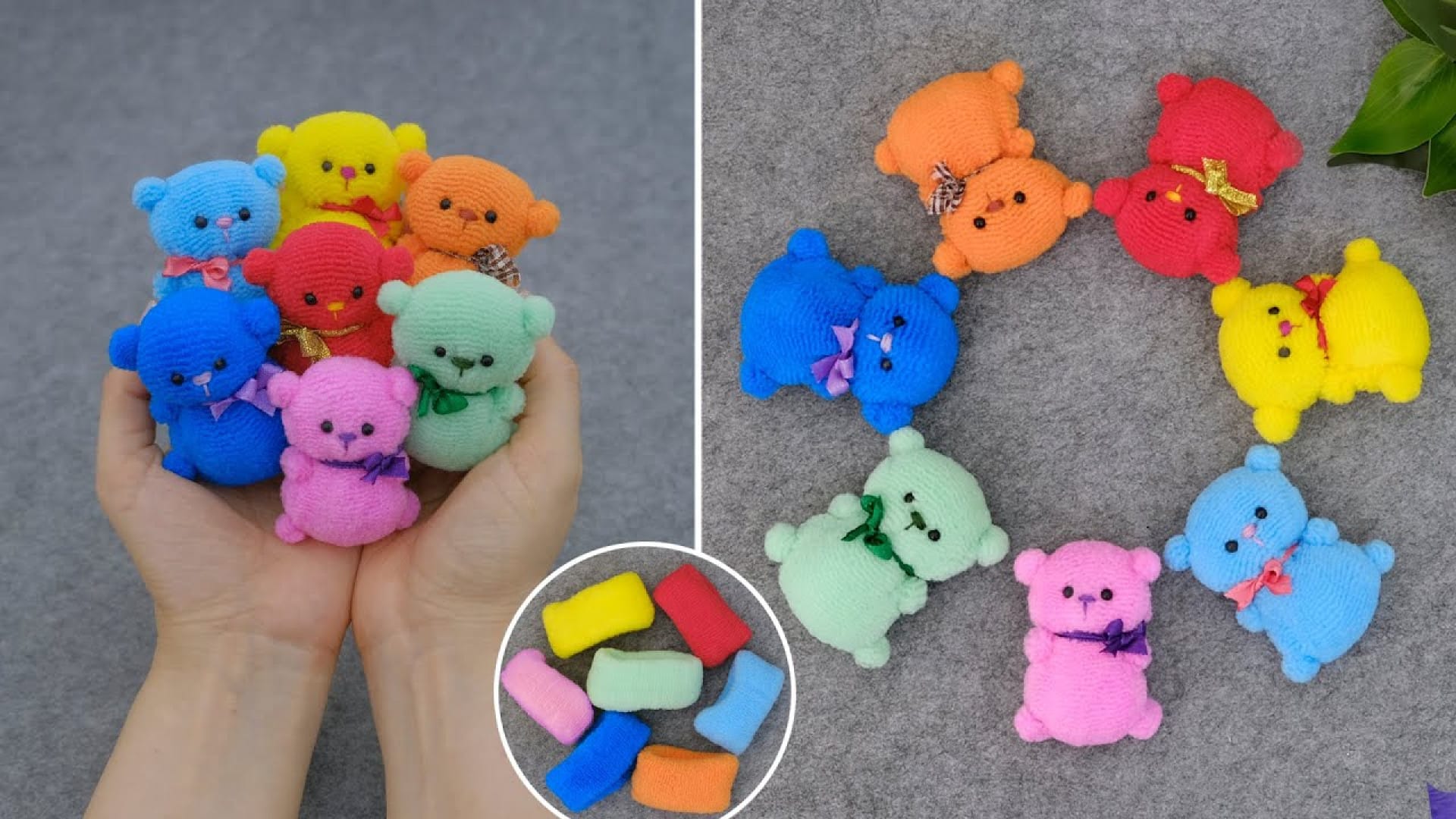 آموزش ساخت عروسک خرس زیبا با استفاده از کش مو دخترانه در خانه