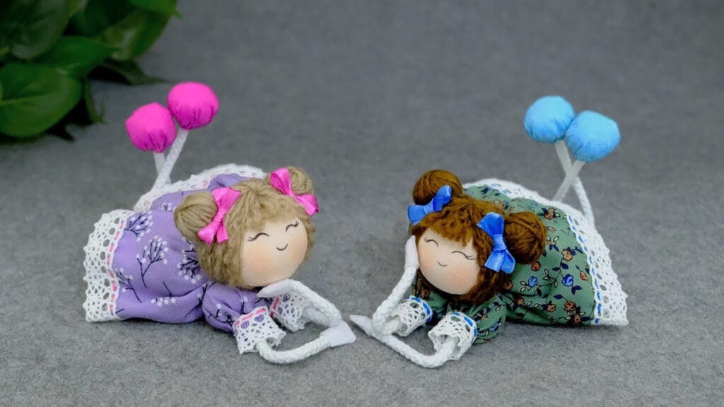 آموزش یک ایده خلاقانه و ساده برای ساخت عروسک دختر زیبا در خانه