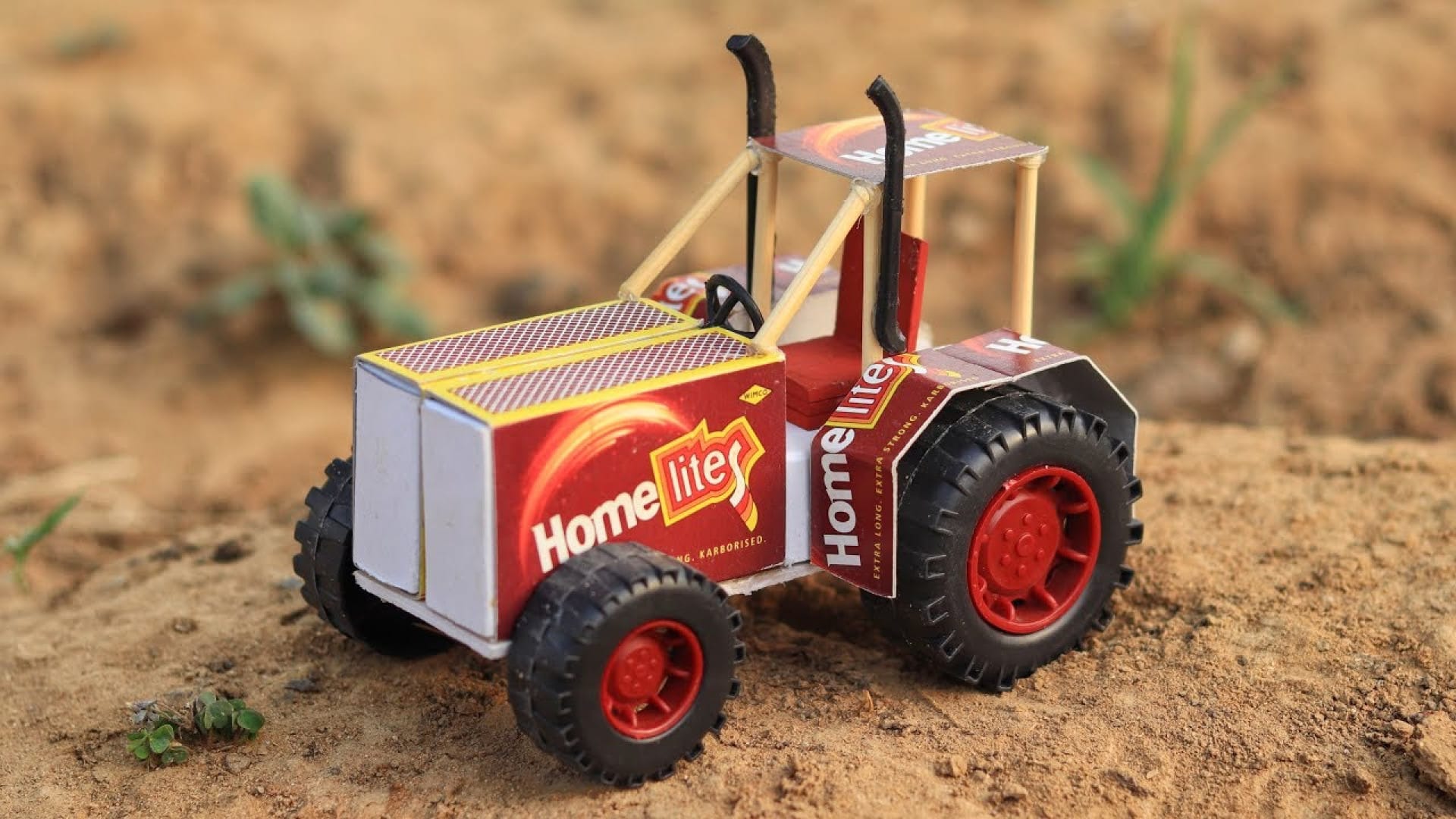 آموزش ساخت کاردستی تراکتور با قوطی کبریت دور ریختنی