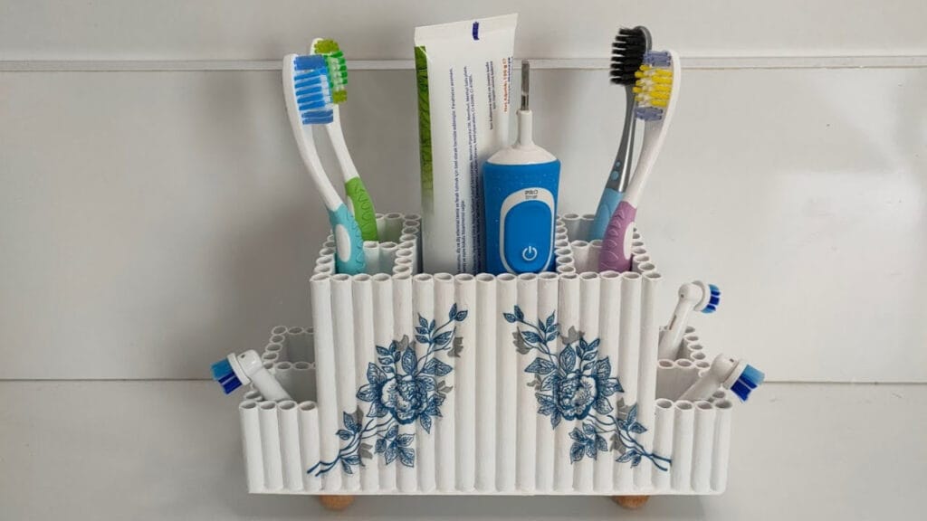 آموزش ساخت کاردستی خلاقانه و کاربردی جامسواکی زیبا با کاغذ باطله در خانه