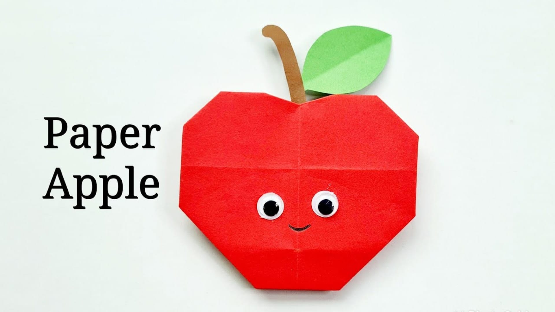 آموزش ساخت کاردستی سیب با کاغذ رنگی در خانه