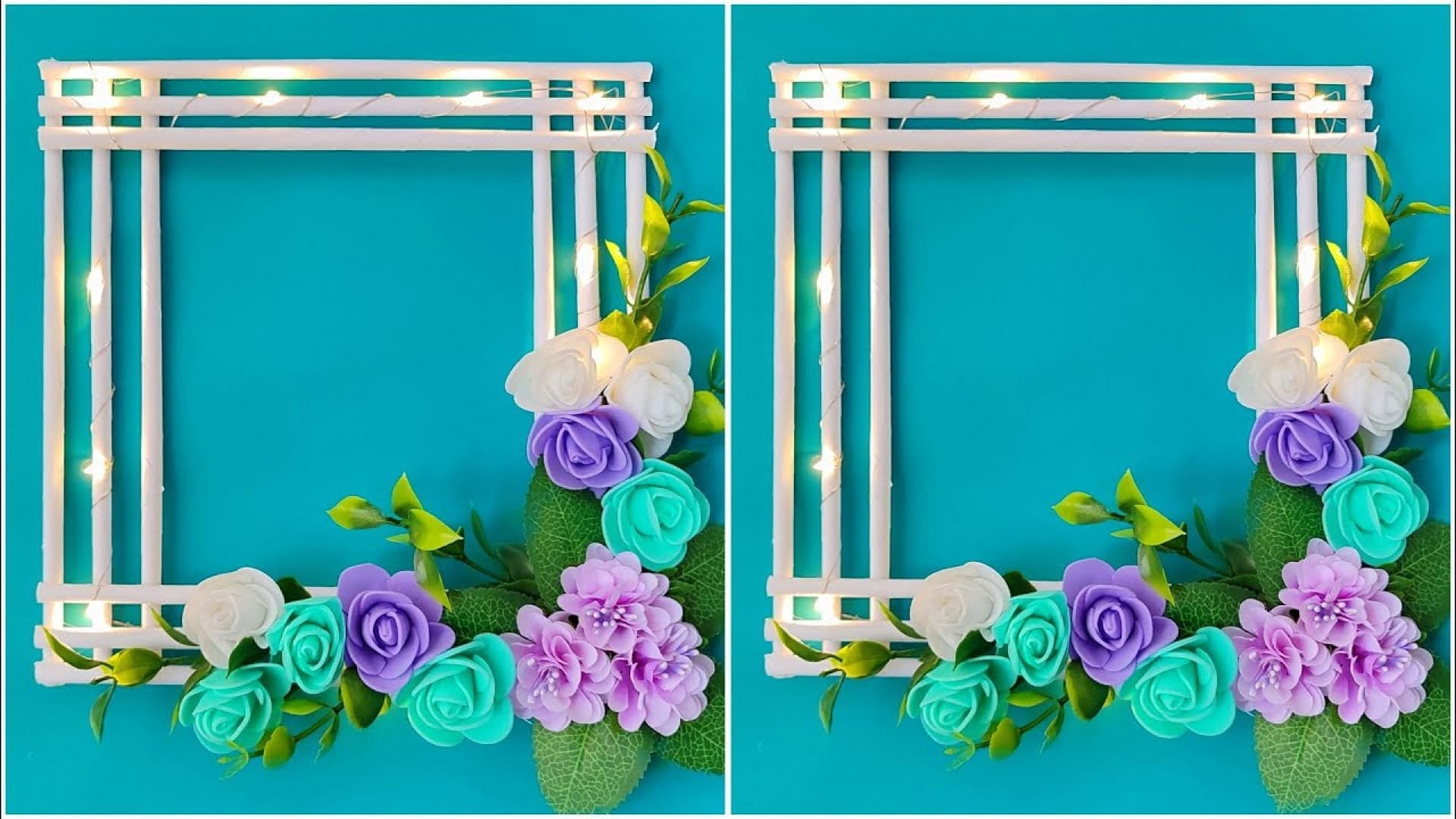 آموزش ساخت کاردستی قاب تزیینی زیبا و ساده با کاغذ سفید در منزل