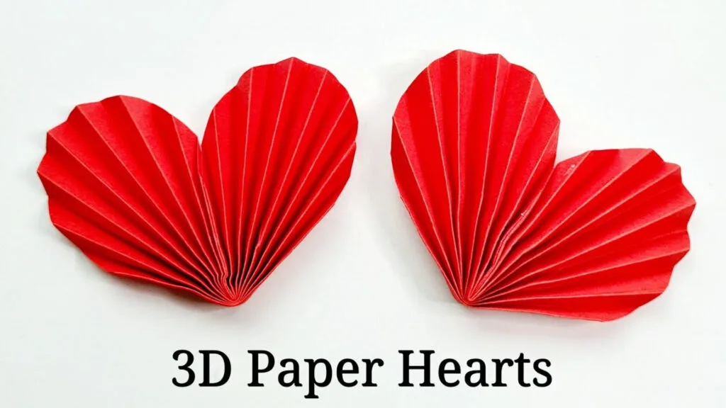 ایده جدید و خلاقانه برای ساخت کاردستی ساده و کیوت قلب با کاغذ رنگی در خانه