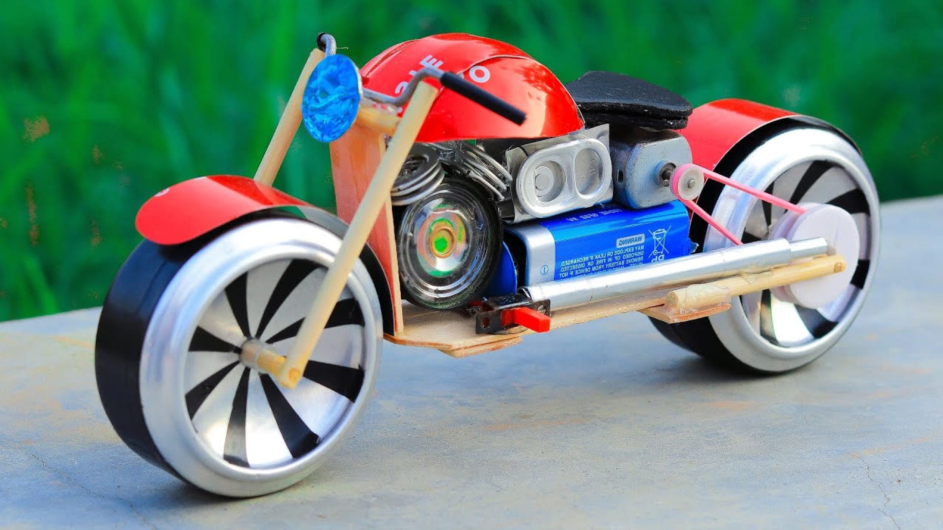 آموزش مرحله به مرحله ساخت کاردستی موتور سیکلت خفن با قوطی نوشابه بازیافتی