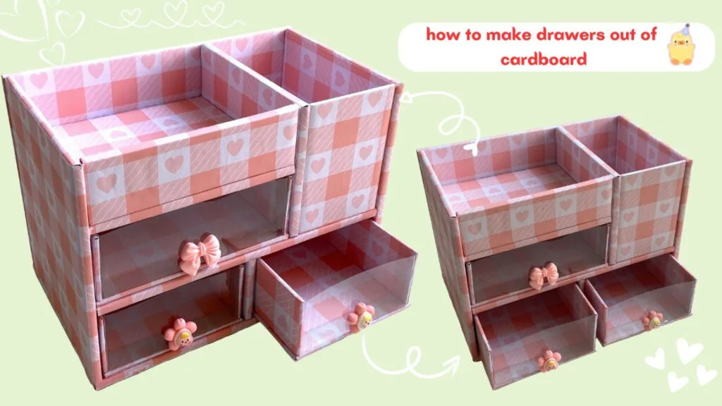 آموزش ساخت کاردستی نظم دهنده رومیزی دخترانه زیبا و کاربردی با مقوا