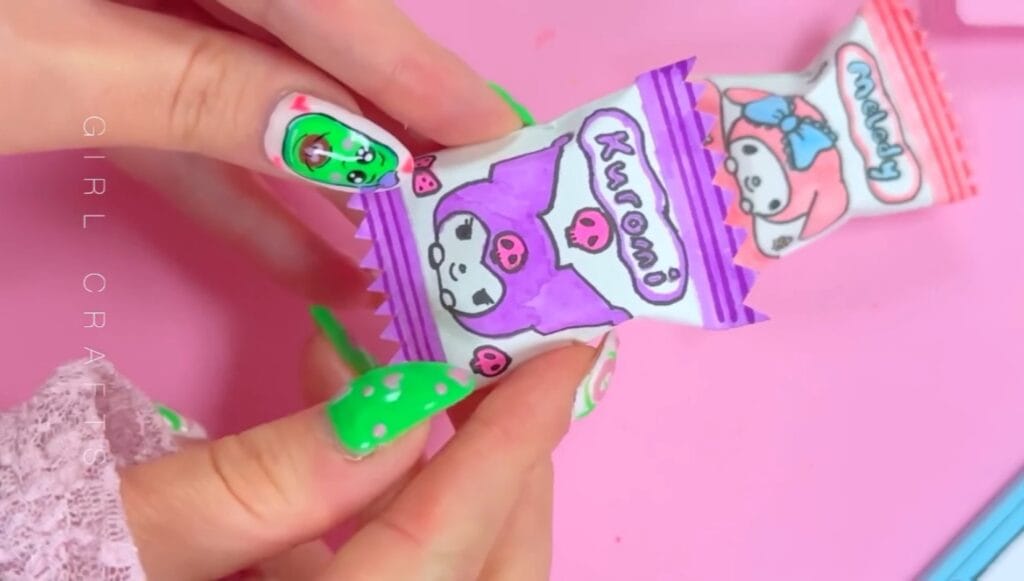 ایده فانتزی برای ساخت کاردستی کرومی و ملودی جدید به شکل اسکویشی دخترانه و جذاب با کاغذ