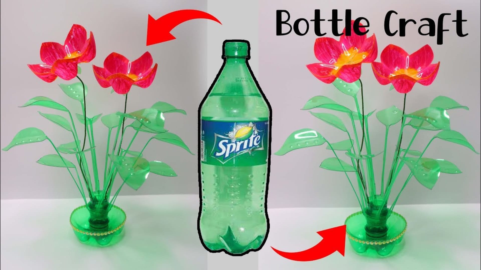 آموزش کاردستی تزیینی با بطری پلاستیکی بازیافتی در خانه