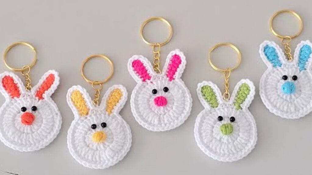 آموزش ویدیویی بافت جاکلیدی خرگوش کیوت با هنر قلاب بافی در خانه