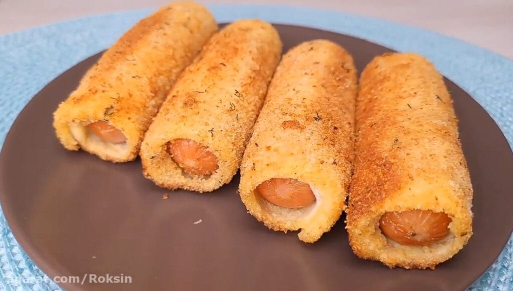 آموزش طرز تهیه رولت سوسیس خانگی