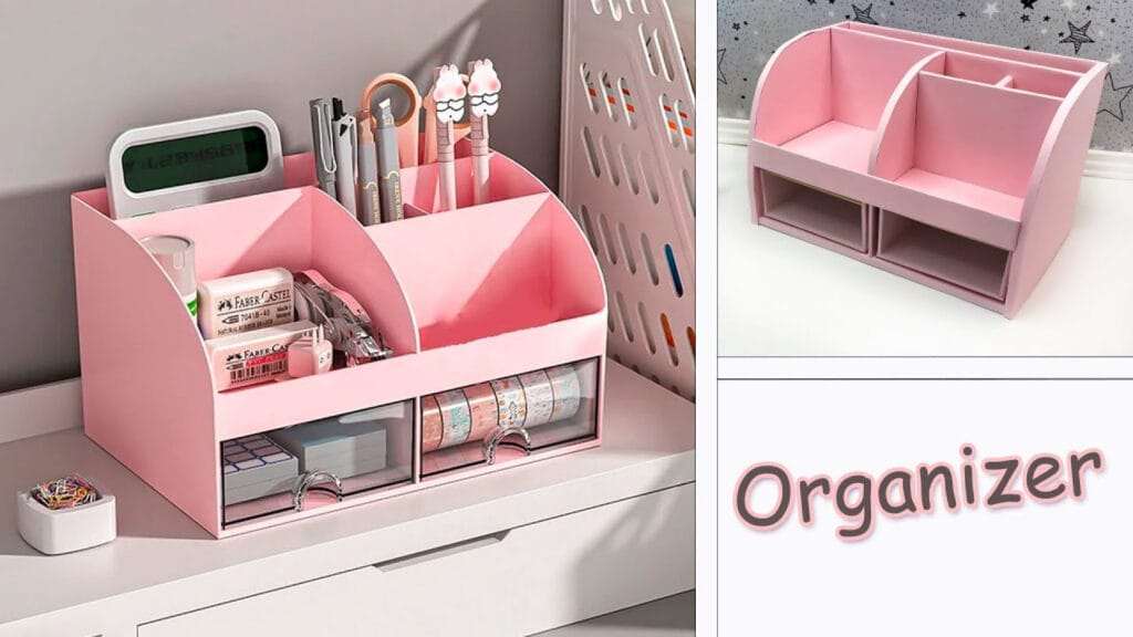 آموزش ساخت باکس نظم دهنده رومیزی زیبا و مقاوم با استفاده از مقوا یا کارتن بسته بندی بازیافتی در خانه