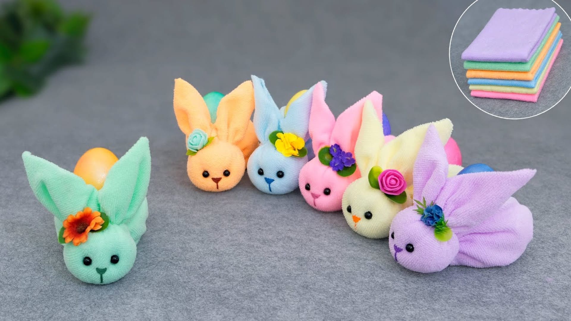 آموزش ساخت عروسک کیوت با دستمال پارچه حولهای درخانه