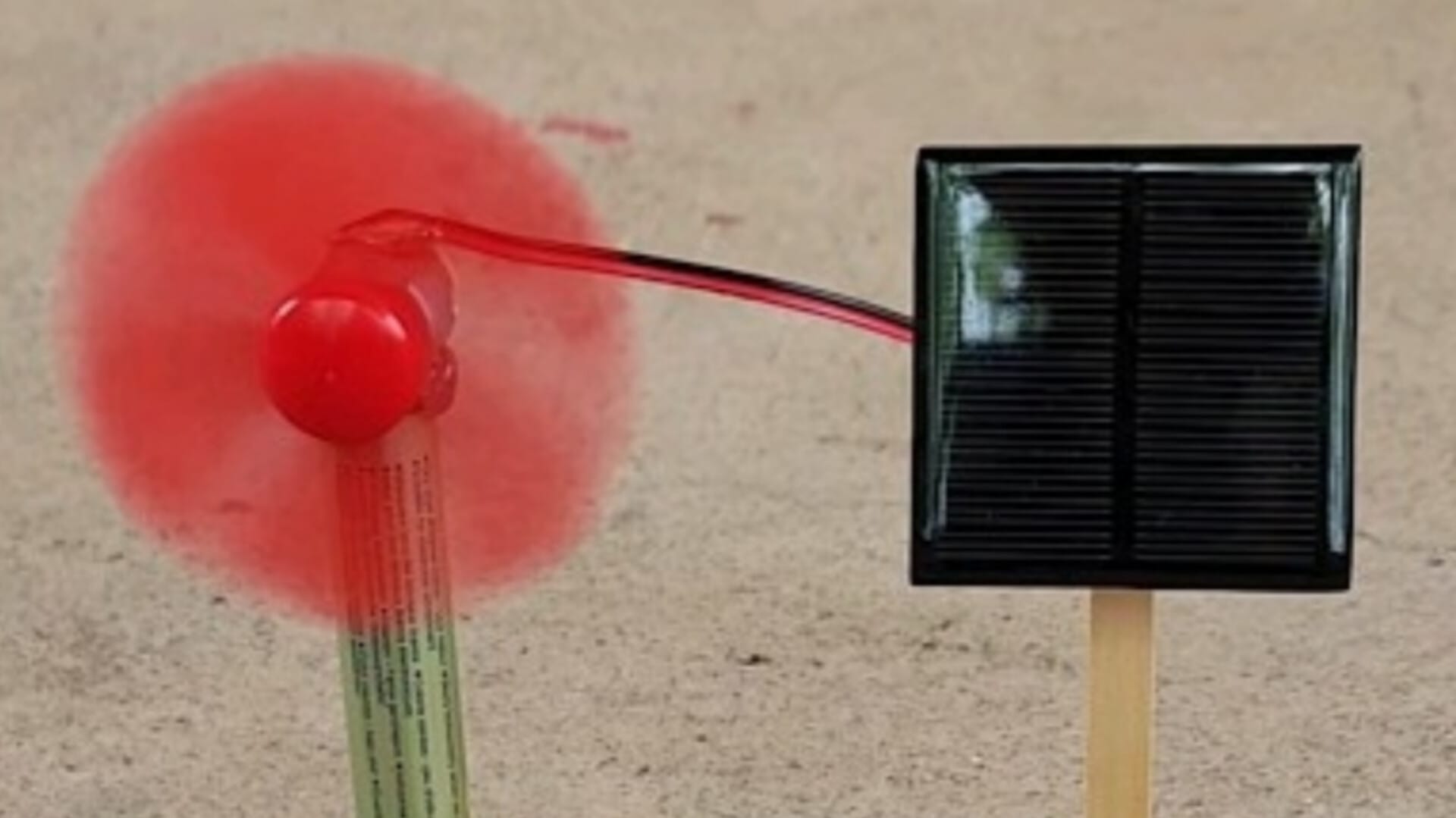 آموزش ساخت کاردستی علمی پنکه خورشیدی برای مدرسه بدون نیاز به برق و باتری