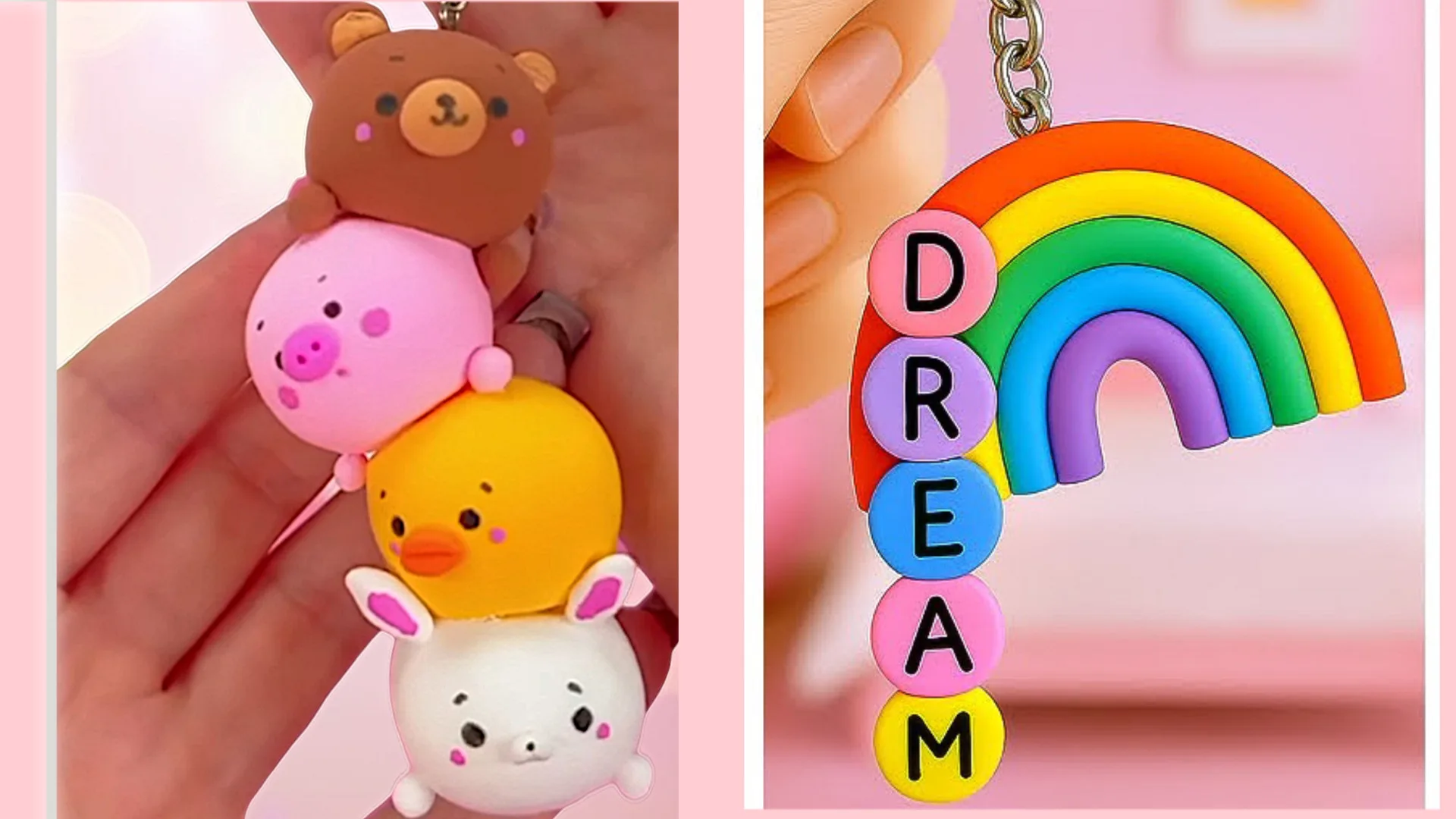 2 روش و ایده خلاقانه برای ساخت جاکلیدی زیبا و فانتزی با خمیر کلی در خانه