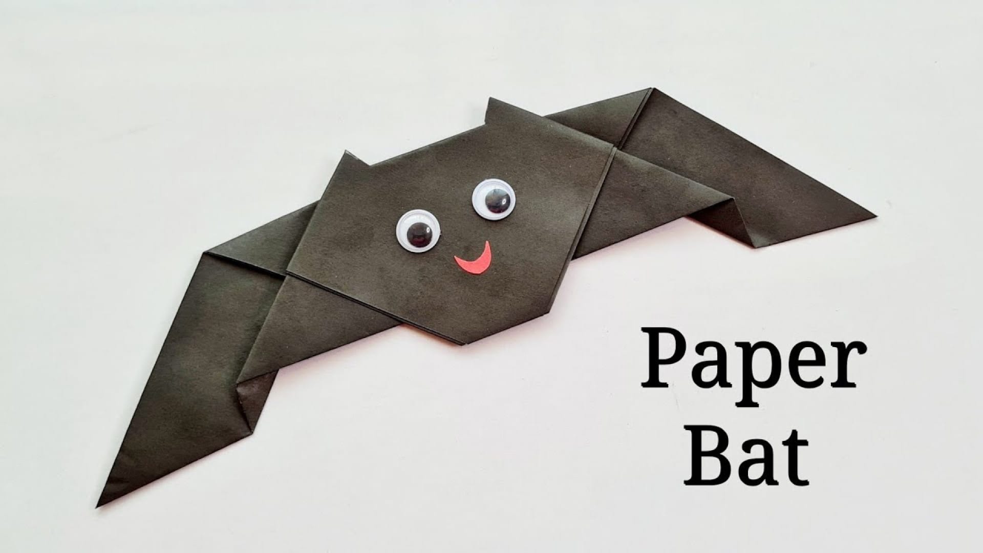 آموزش ساخت اوریگامی خفاش با کاغذ رنگی برای سرگرمی کودک