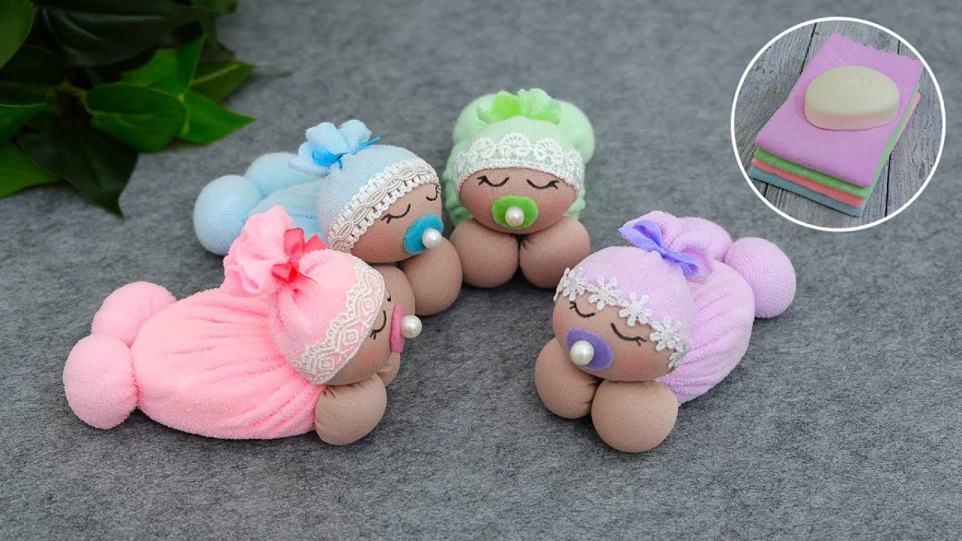 آموزش ساخت عروسک کیوت و معطر با حوله و صابون خوشبو در خانه