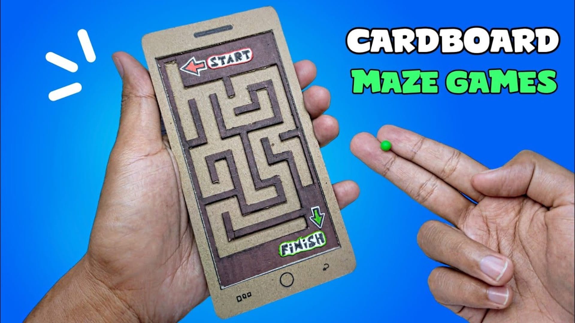 آموزش ساخت کاردستی بازی هزارتو با مقوا در خانه