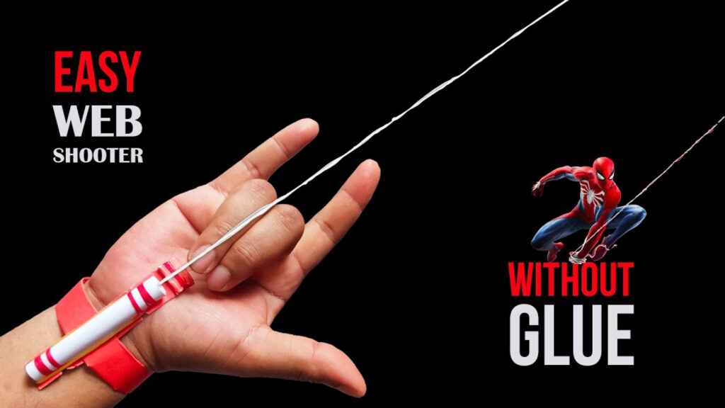 آموزش ویدیویی ساخت کاردستی تار انداز مرد عنکبوتی