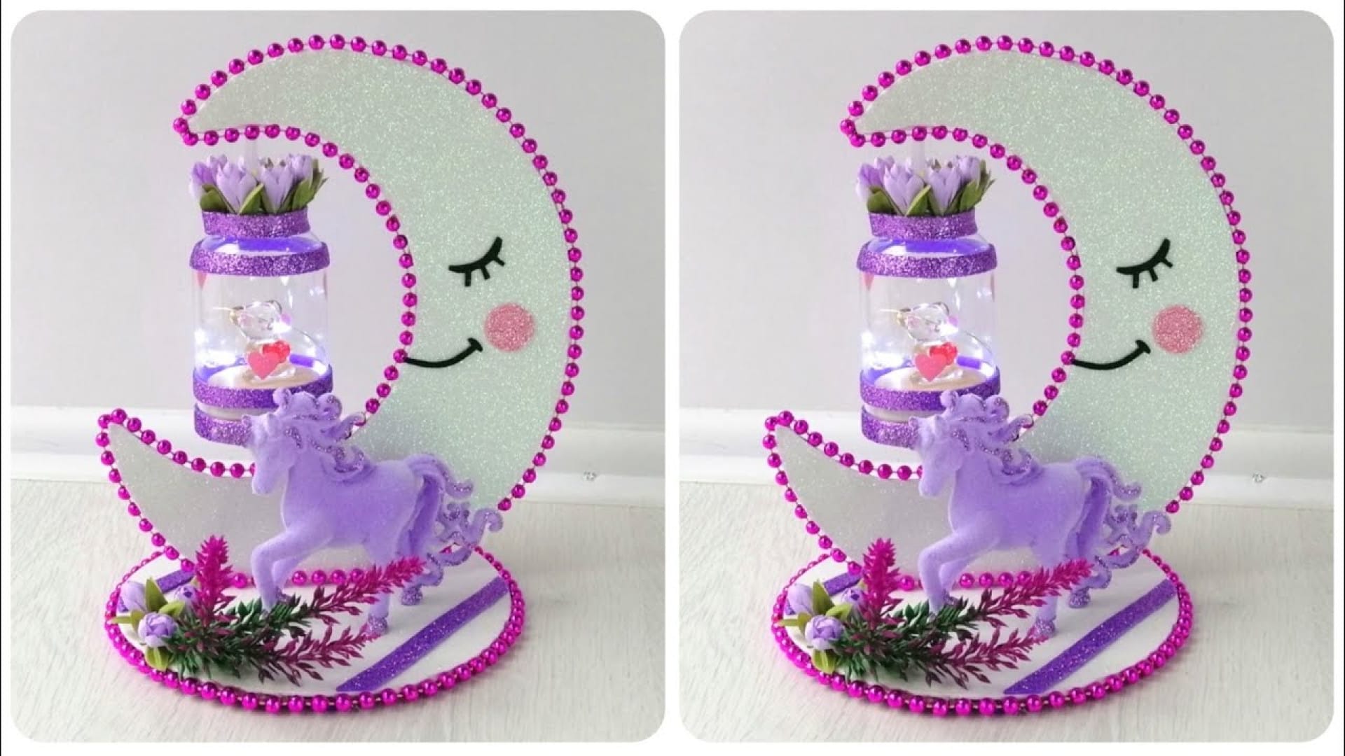 آموزش ساخت کاردستی دکوری ماه فانتزی با فوم در خانه