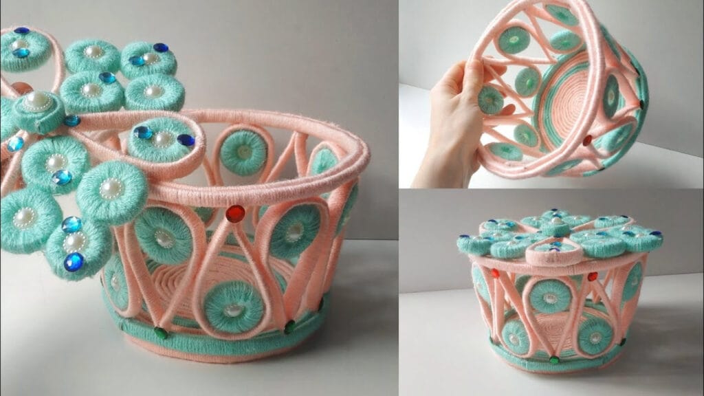 آموزش ساخت کاردستی سبد با روزنامه باطله دور ریختنی در خانه