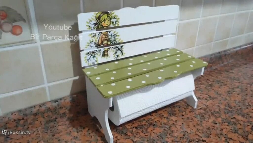 آموزش ساخت نگهدارنده دستمال کاغذی رولی مخصوص آشپزخانه با مقوا