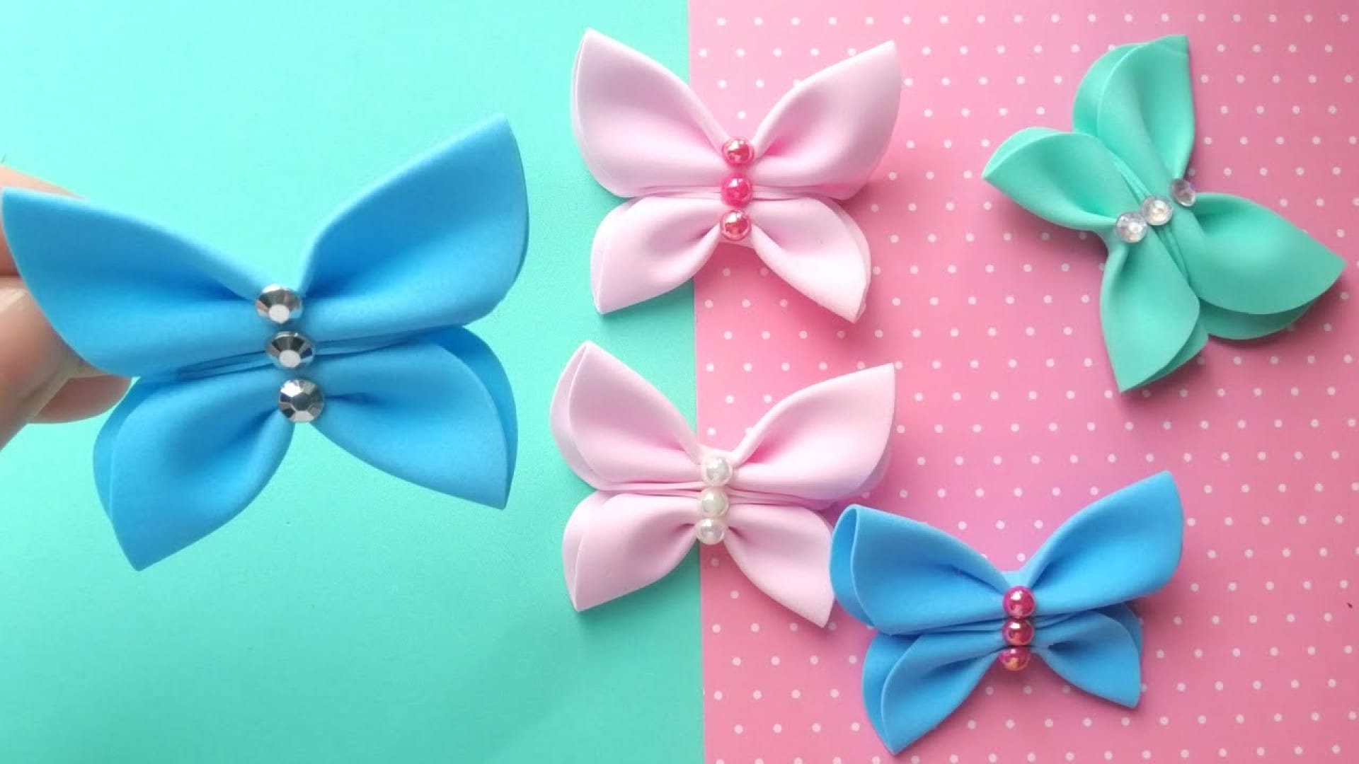 آموزش تصویری گام به گام ساخت کاردستی پروانه کیوت با فوم در خانه