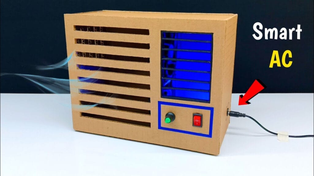 آموزش ساخت کاردستی کولر با مقوا در خانه