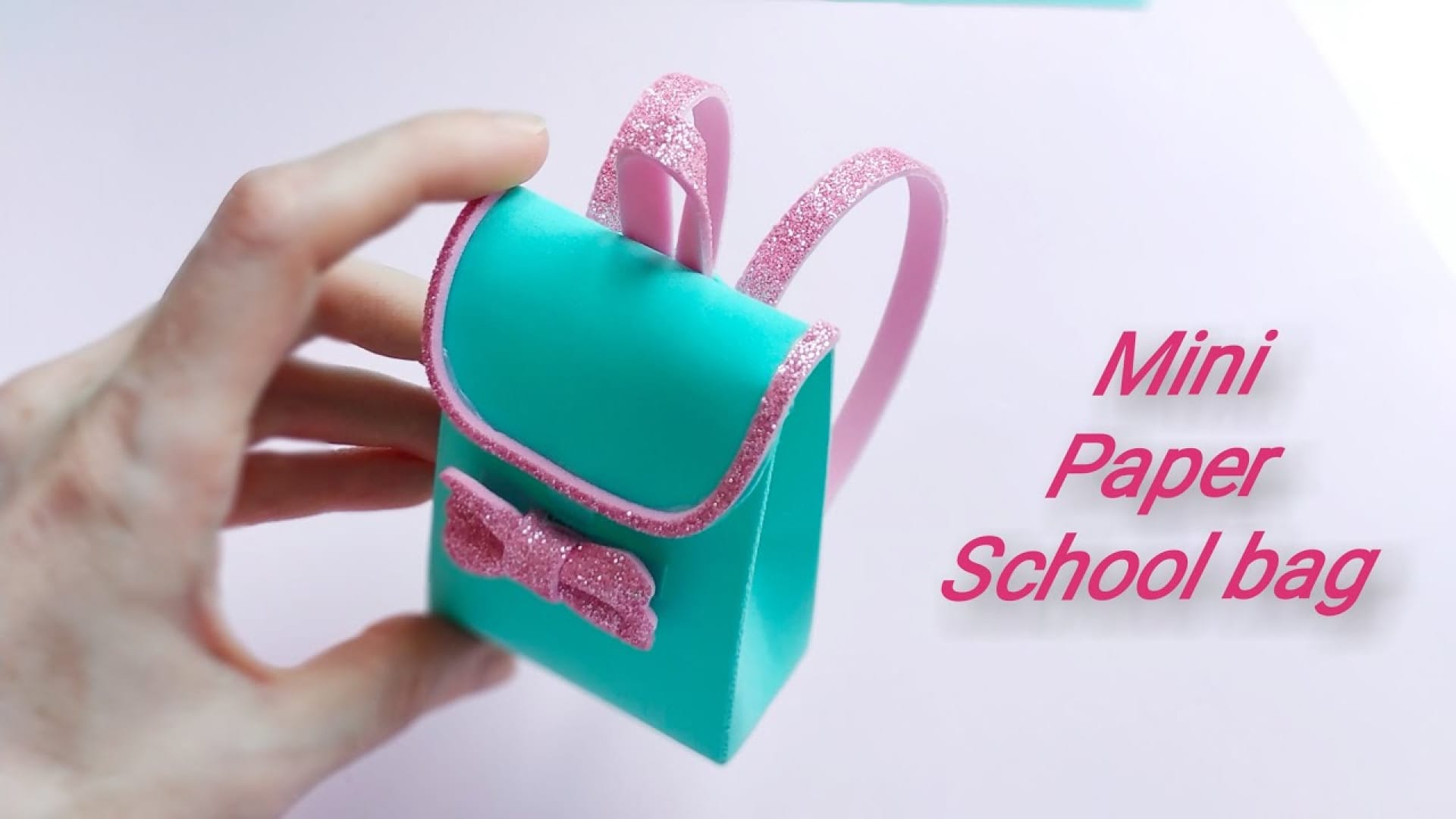 آموزش ساخت کاردستی کوله پشتی مدرسه کیوت و فانتزی با فوم در خانه