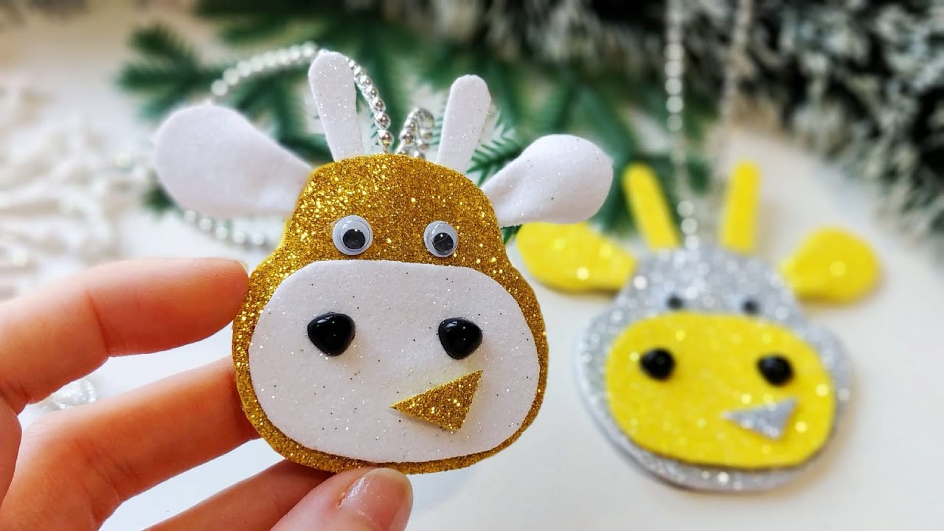 آموزش ساخت کاردستی گاو با فوم اکلیلی در خانه