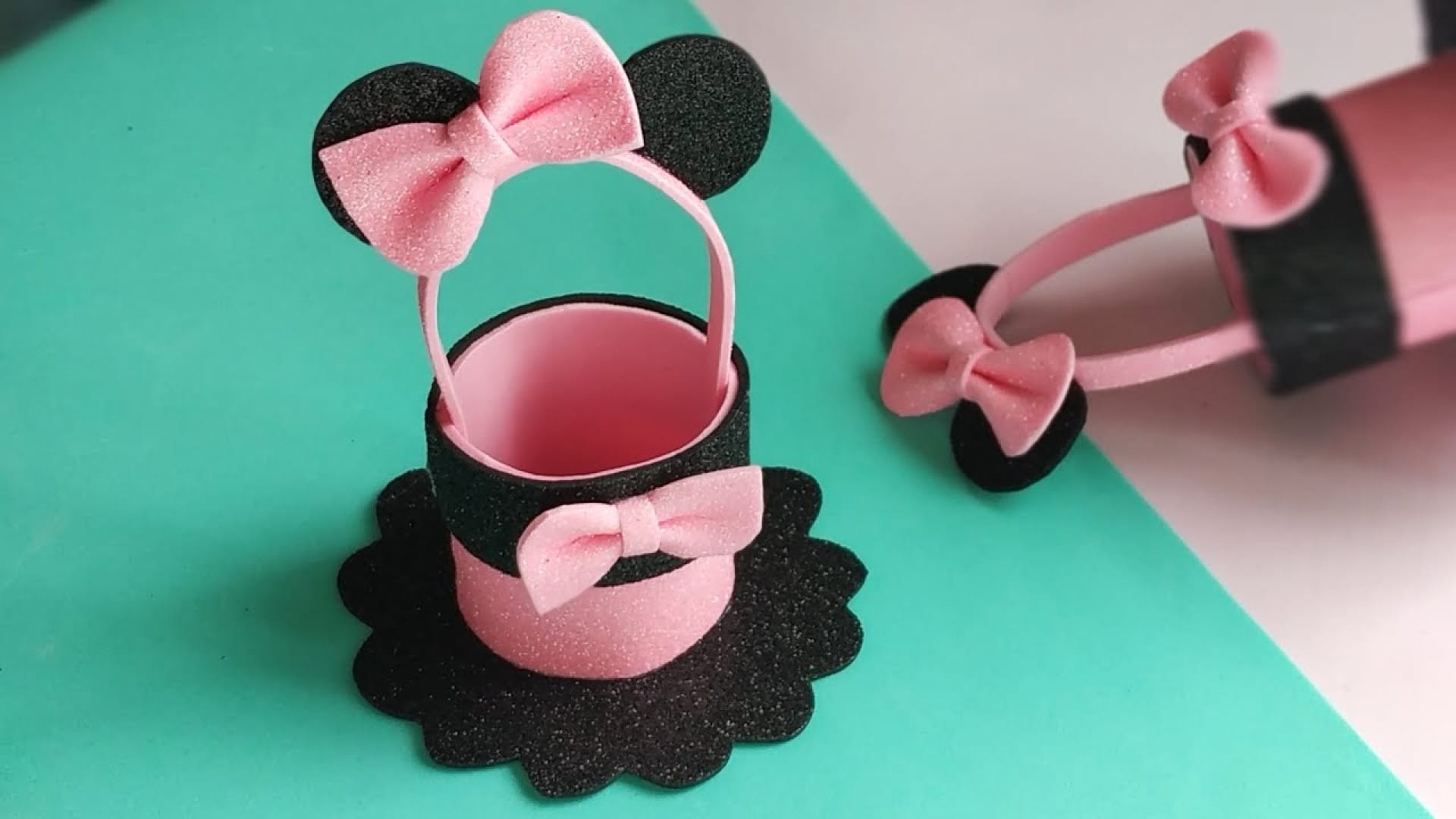 آموزش ساخت کاردستی فانتزی مینی موس با فوم در خانه