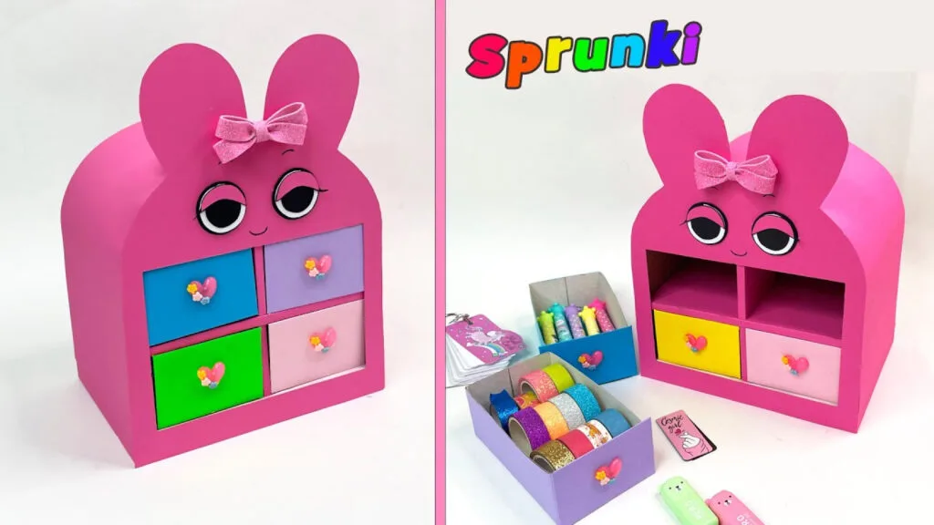 ویدیو آموزش ساخت کاردستی نظم دهنده دخترانه با مقوا و کاغذ رنگی