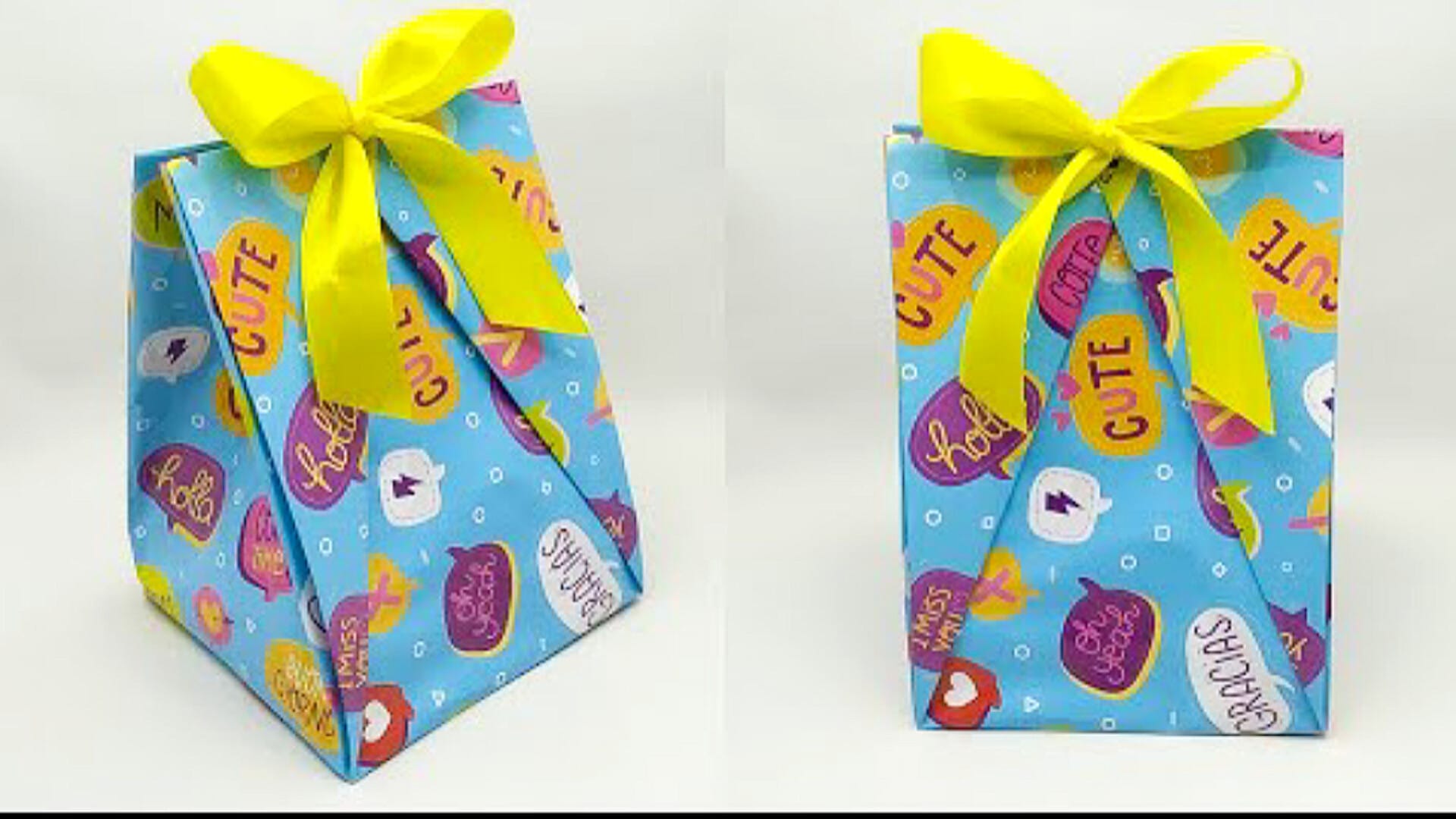 آموزش ساخت جعبه کادو آسان و خلاقانه با کاغذ کادو در منزل