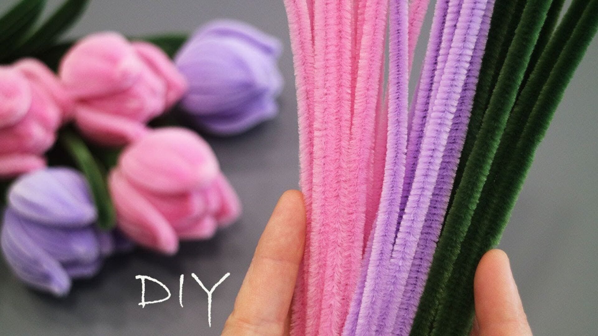 آموزش ساخت گل مصنوعی آسان و خلاقانه با پیپ کلینر در خانه