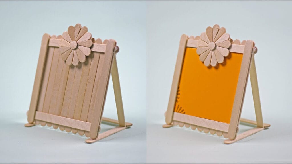 آموزش ساخت قاب عکس با چوب بستنی ساده