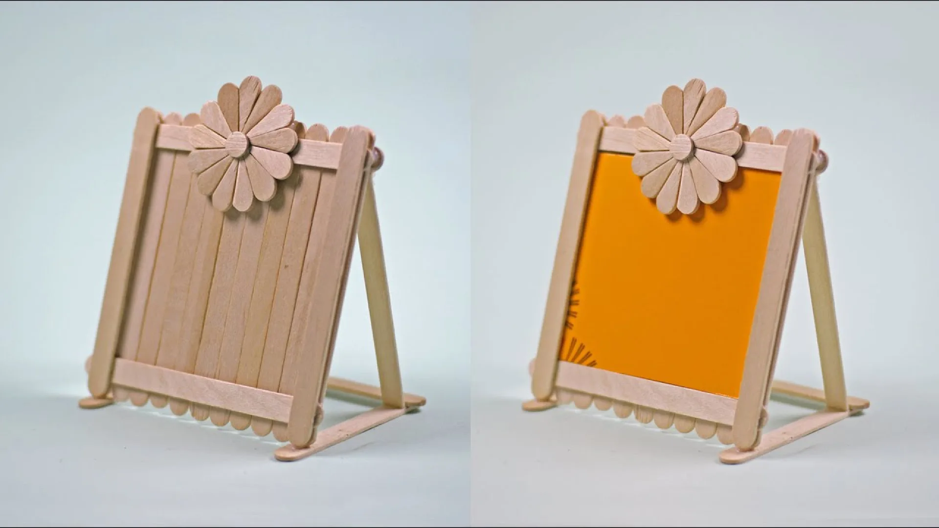 آموزش ساخت قاب عکس با چوب بستنی ساده